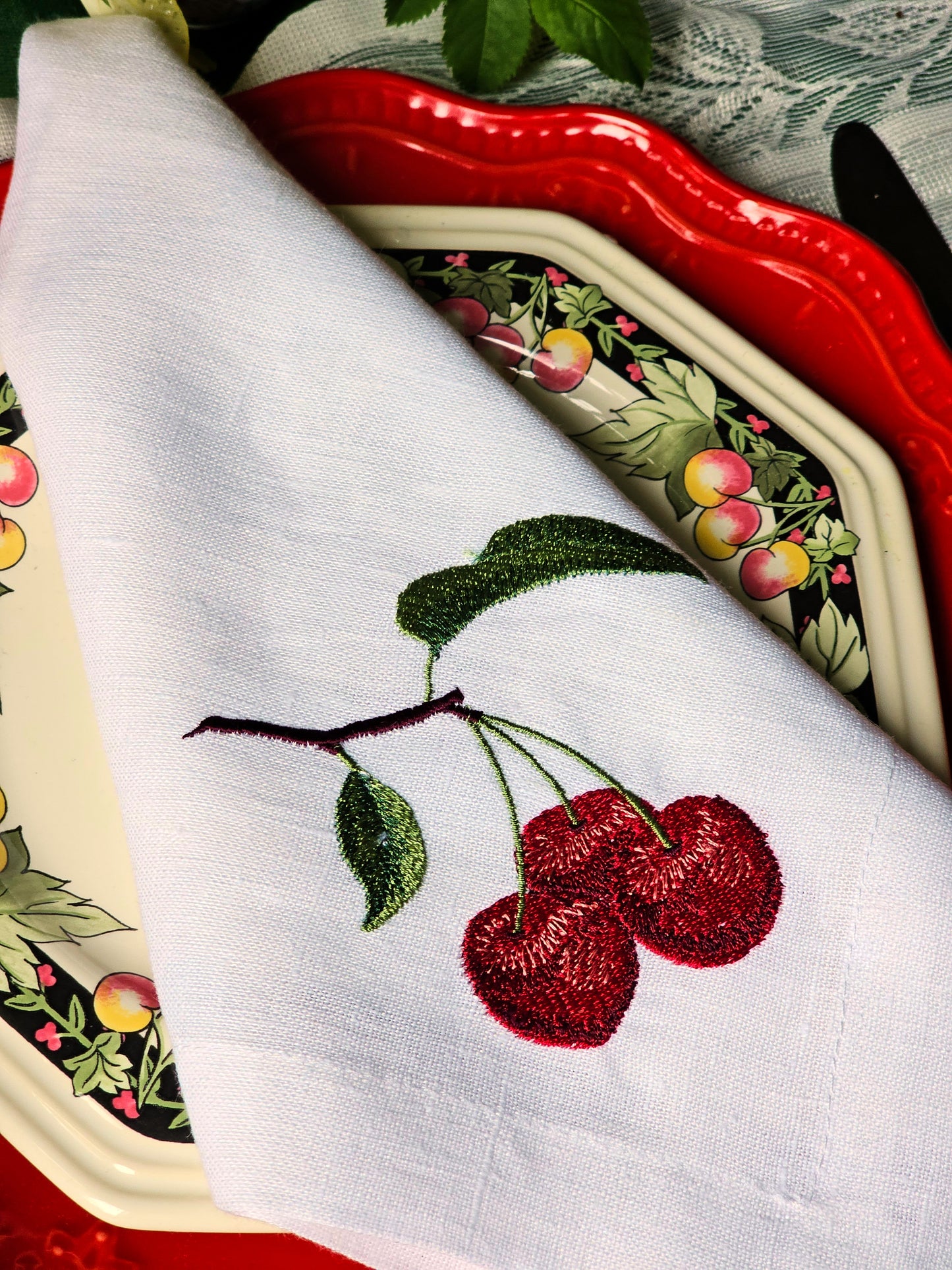 #113 | Embroidered Fruit & Vegetable Medley Collection