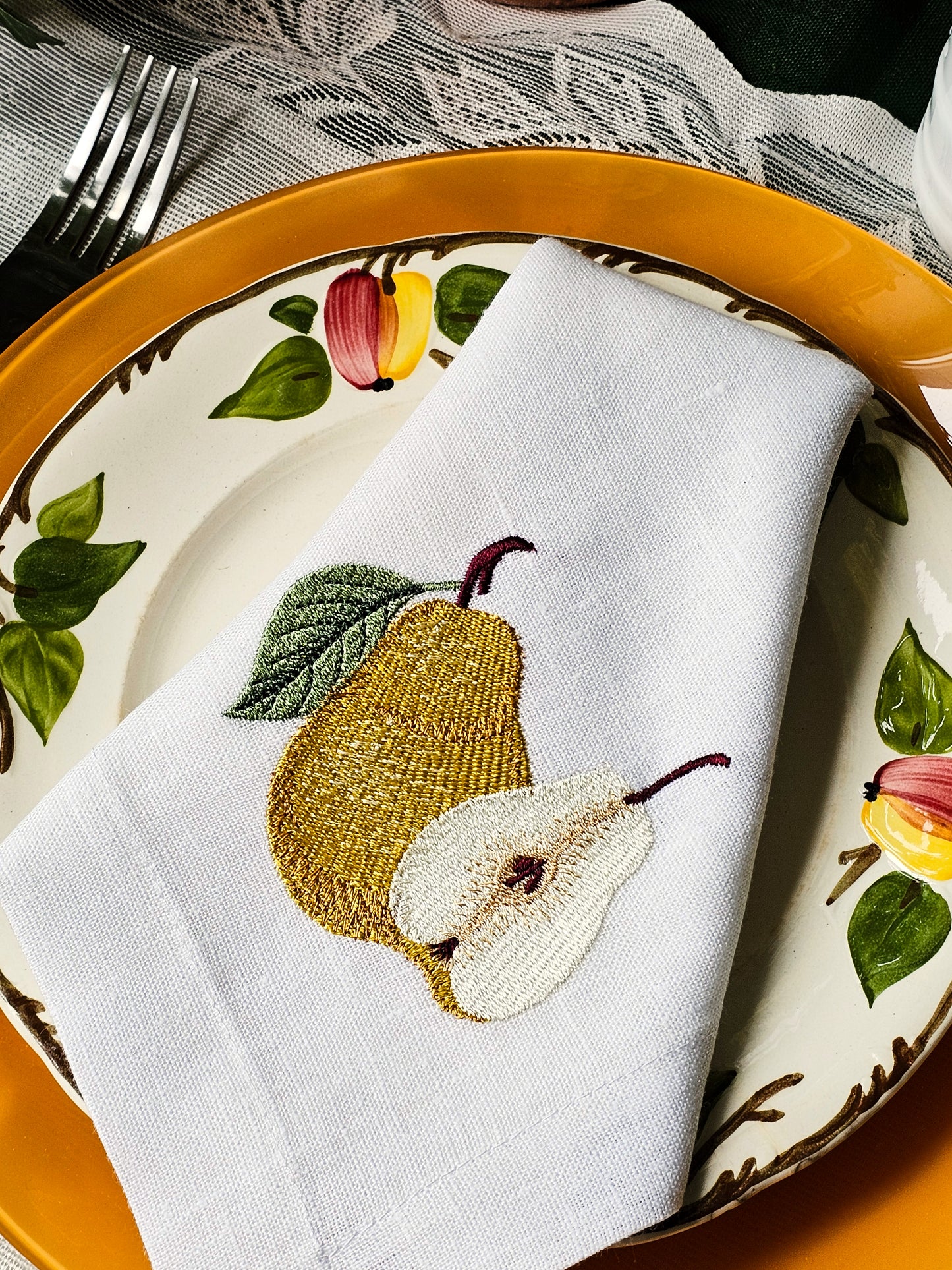 #113 | Embroidered Fruit & Vegetable Medley Collection