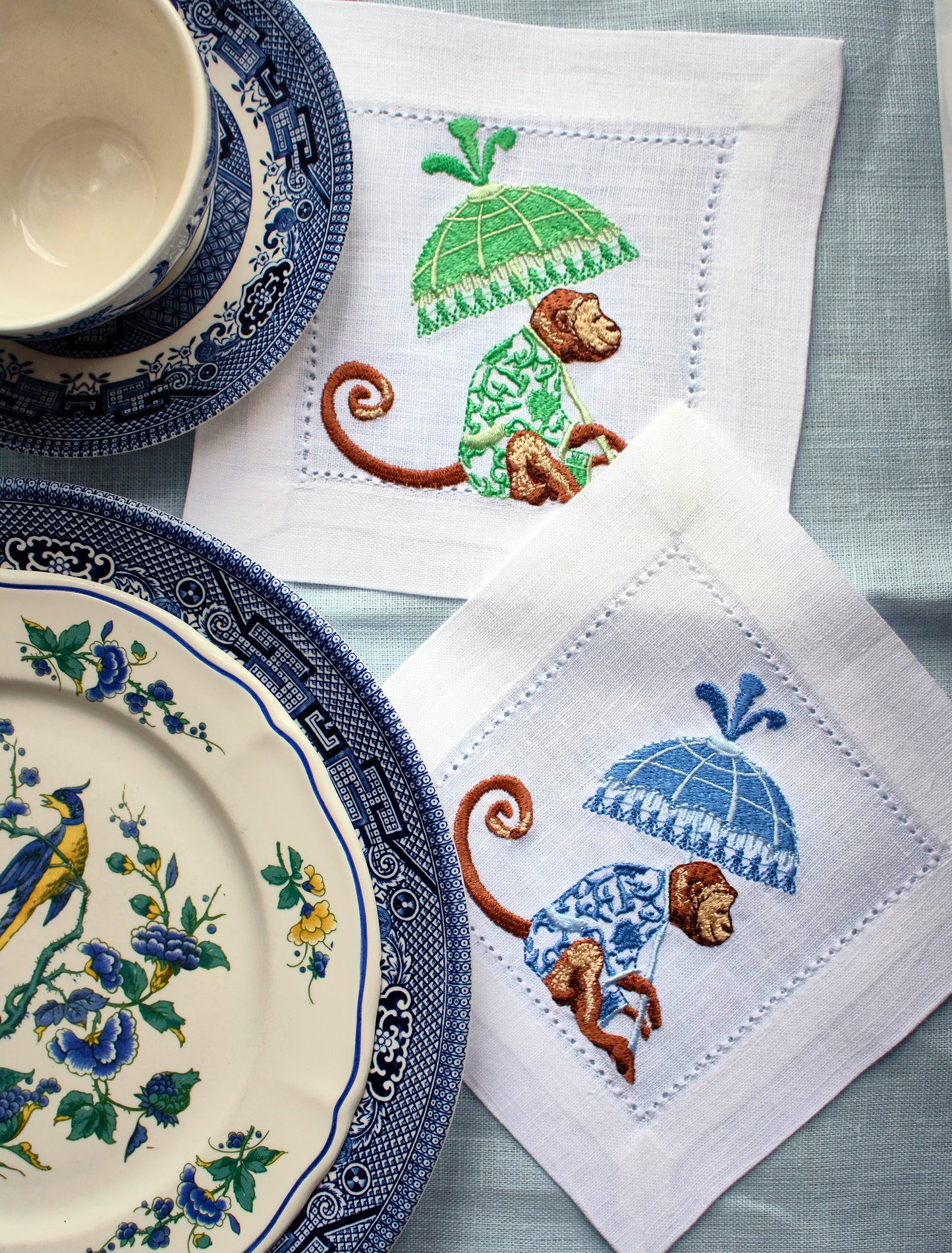 #089 | Chinoiserie Monkey with Pagoda Parasol