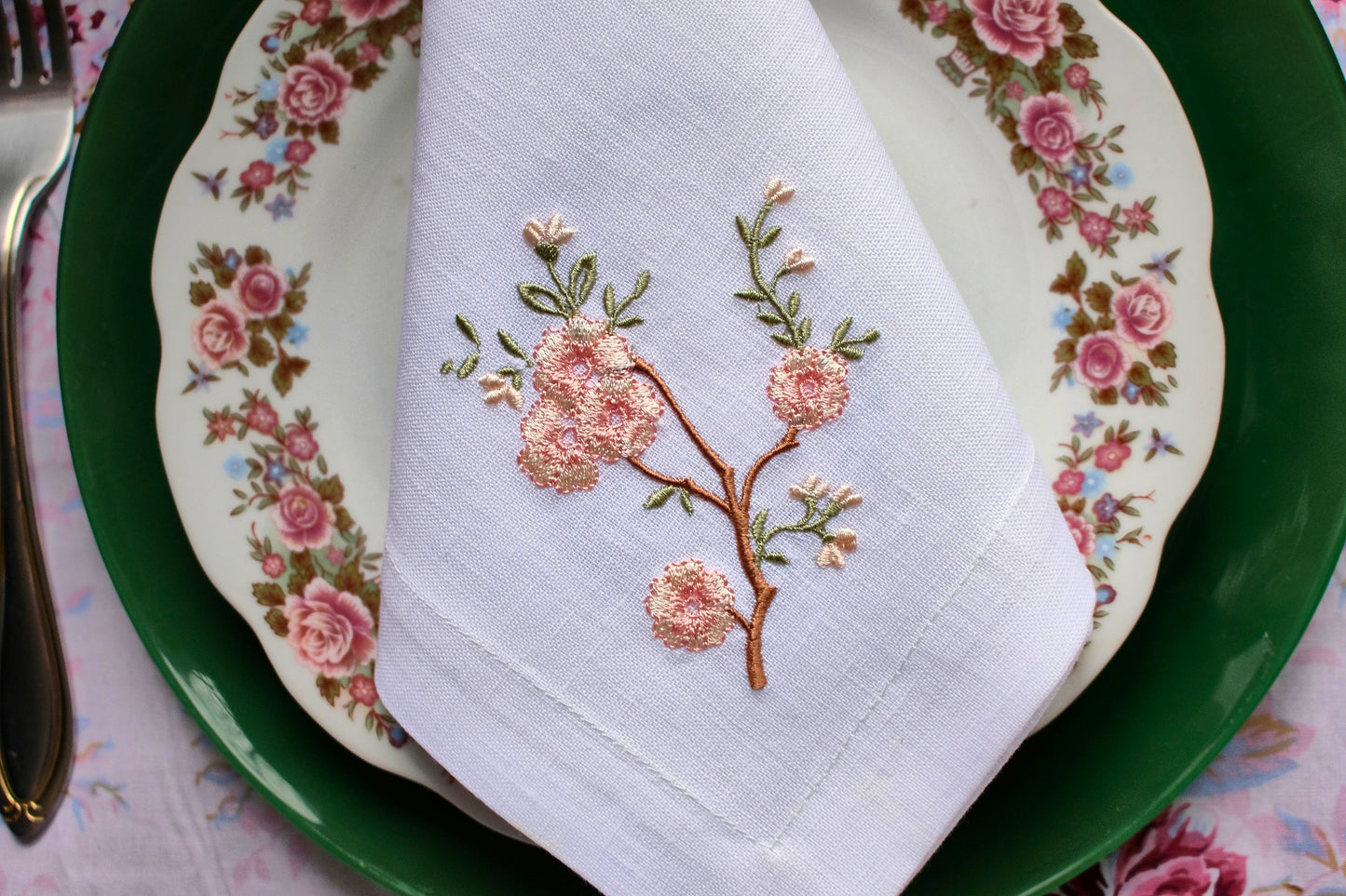 #008 | Blush Pom Blossom Branch Design