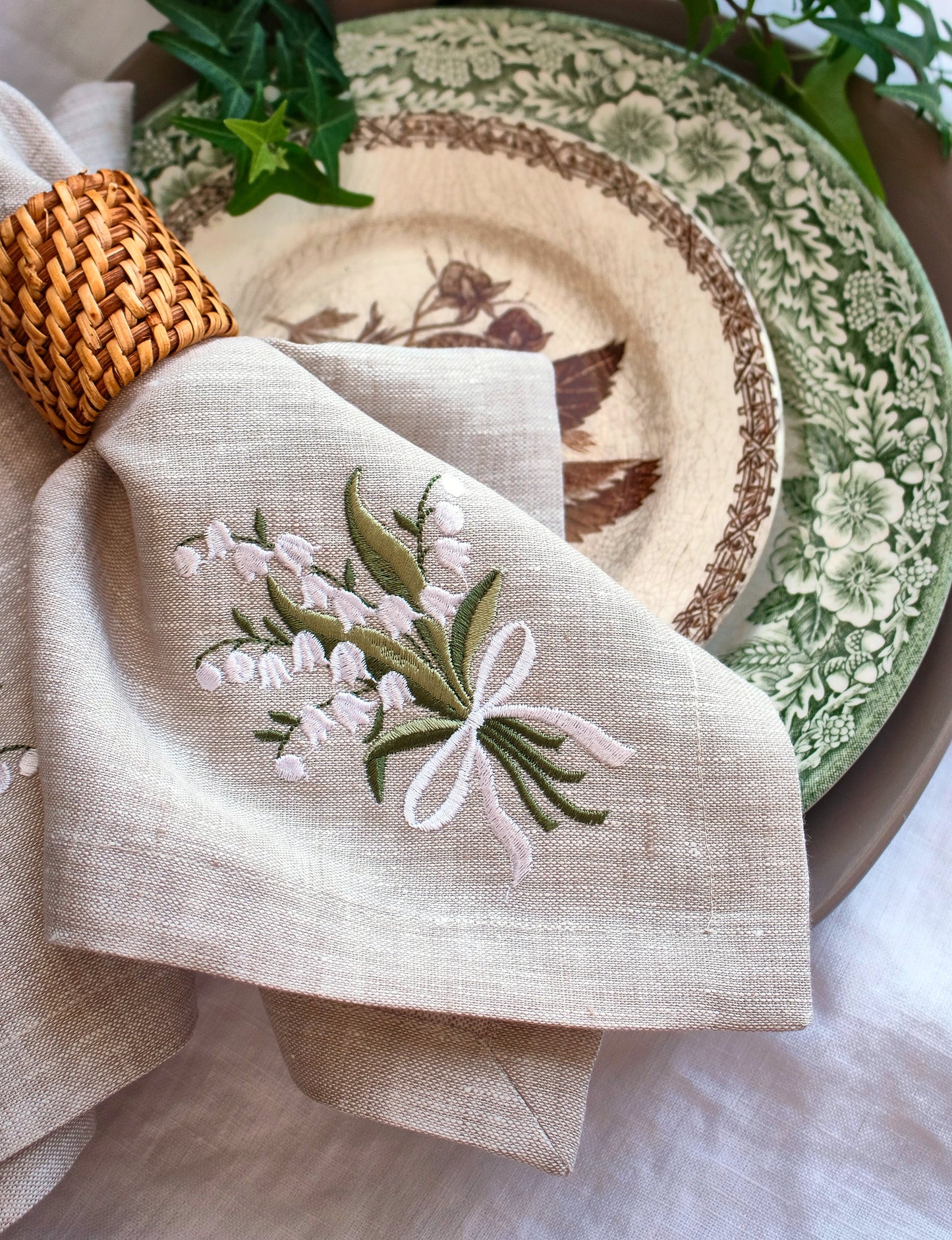 #032 | Lily of the Valley Bouquet with White Bow
