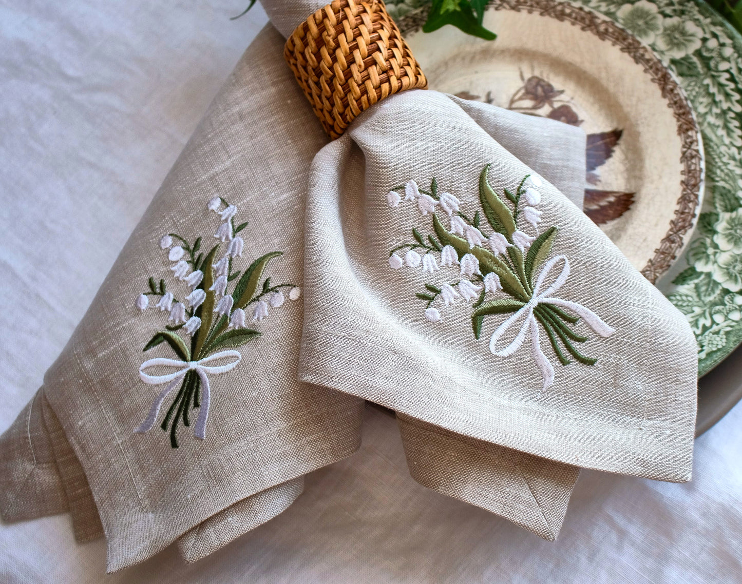 #032 | Lily of the Valley Bouquet with White Bow