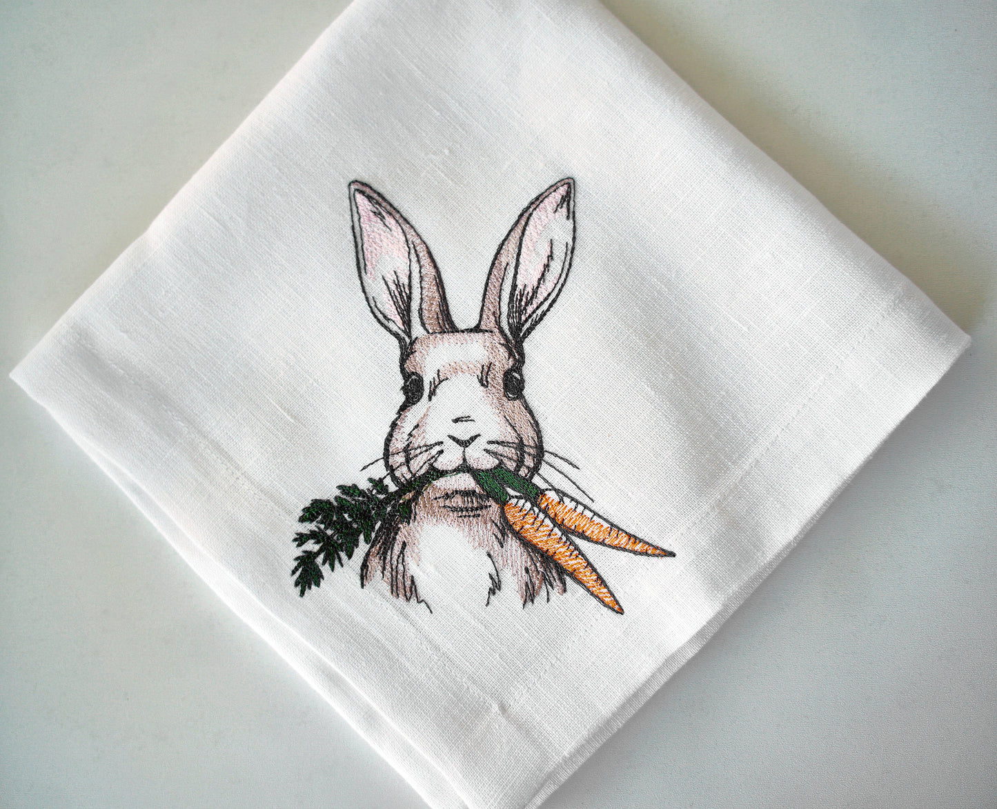 #058 | Whimsical Rabbit with Carrot Pair