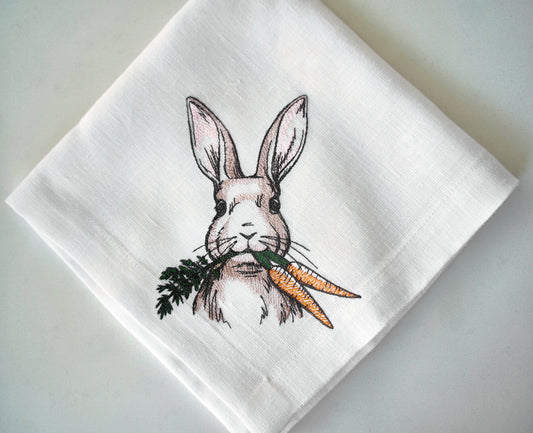 #058 | Whimsical Rabbit with Carrot Pair