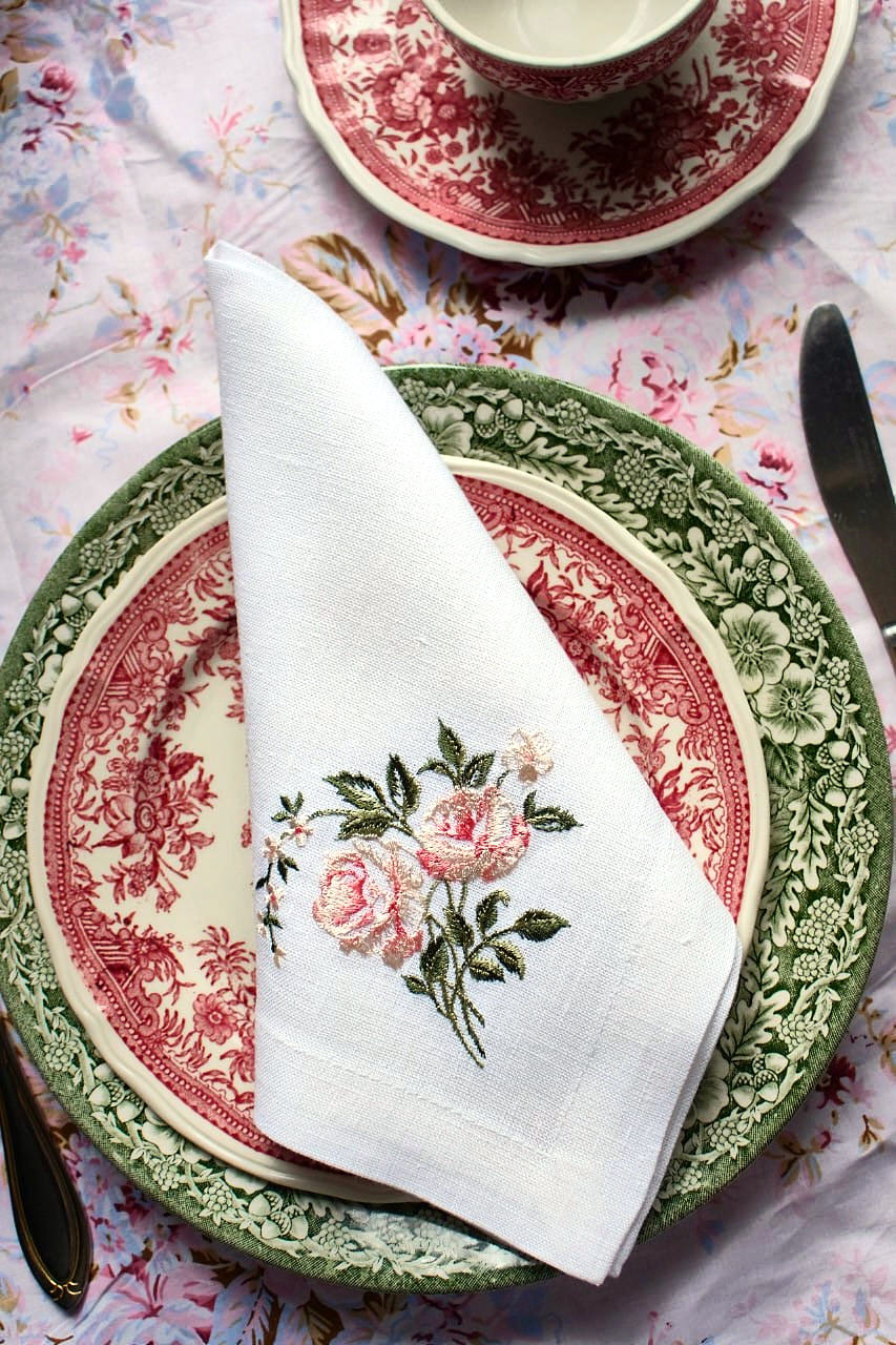 #097 | Blush Rose Spray and Potted Geranium Set