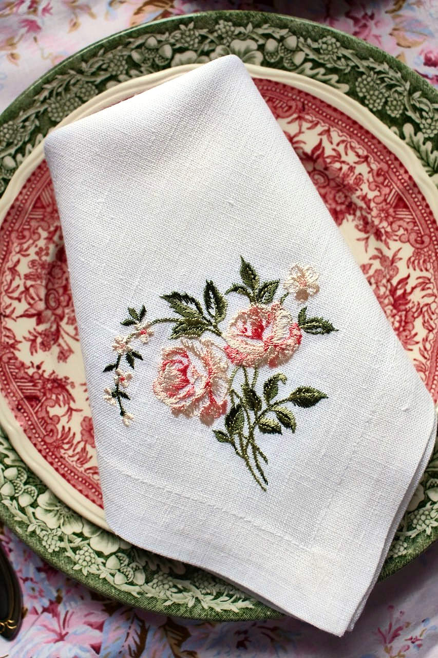 #097 | Blush Rose Spray and Potted Geranium Set