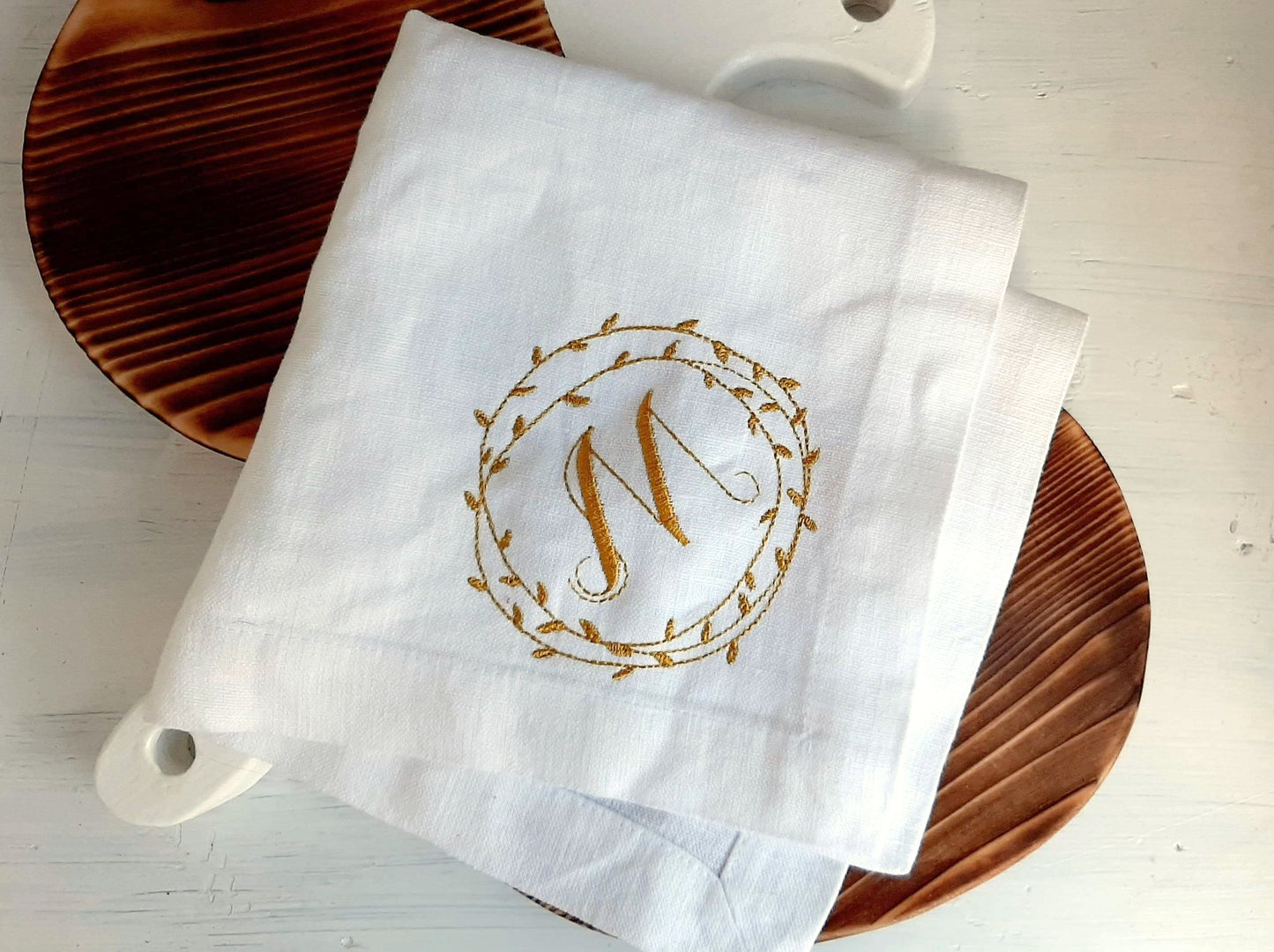 #044 | Golden Laurel Monogram | Personalized