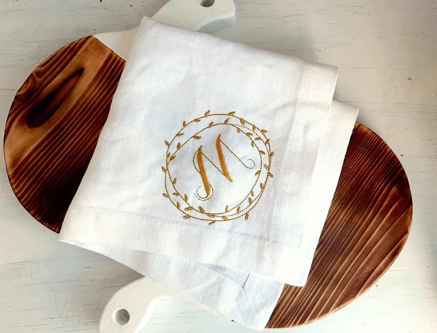 #044 | Golden Laurel Monogram | Personalized