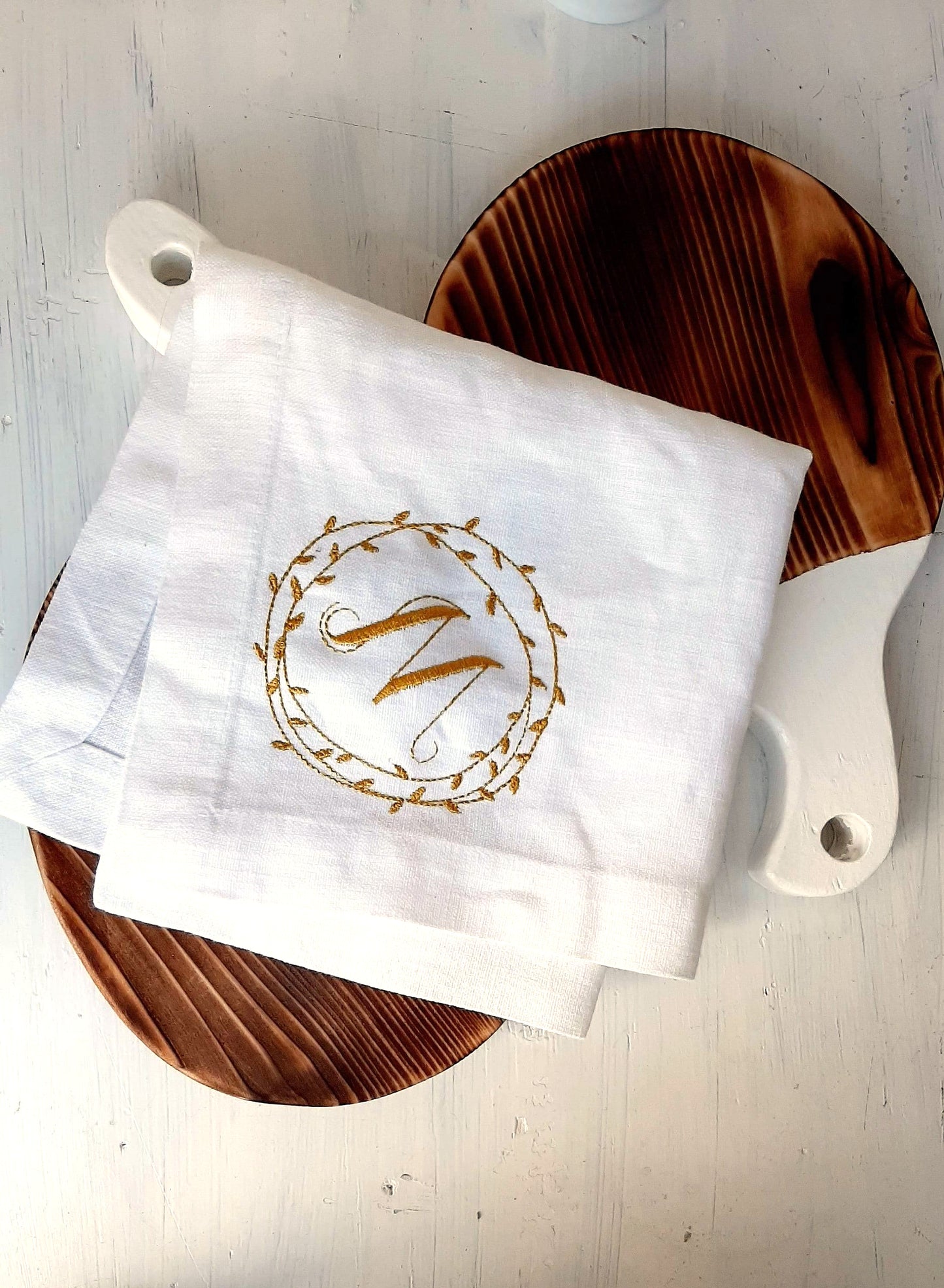 #044 | Golden Laurel Monogram | Personalized