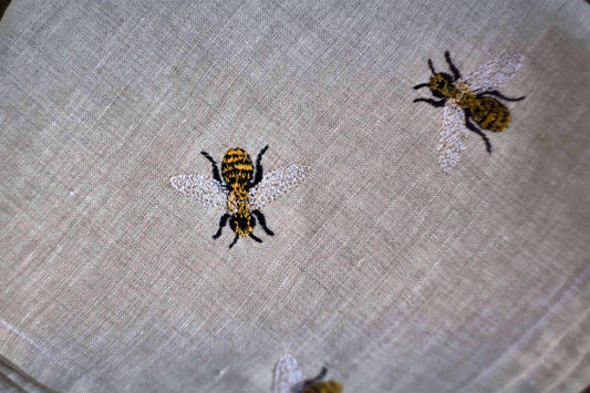 #051 | Scattered Honeybee Embroidery Trio