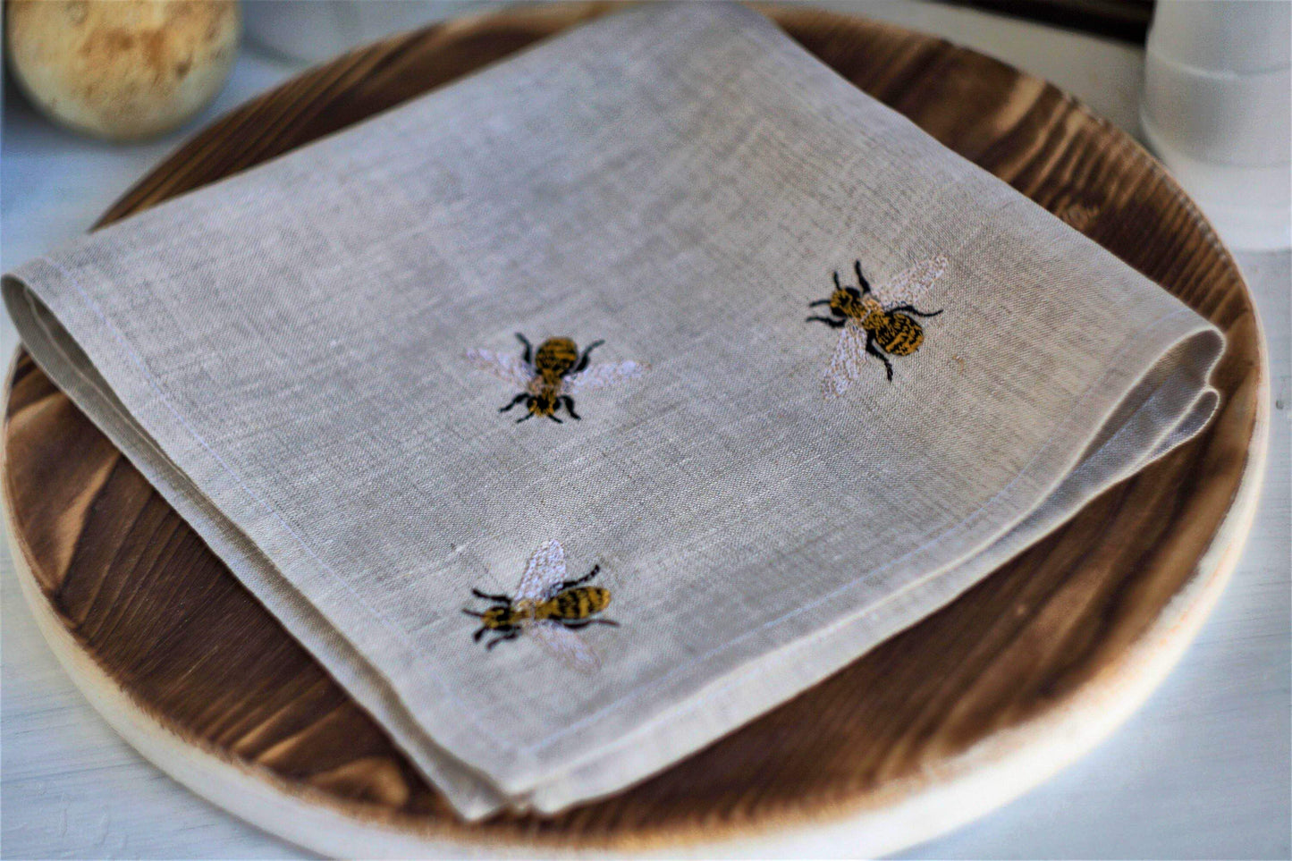 #051 | Scattered Honeybee Embroidery Trio