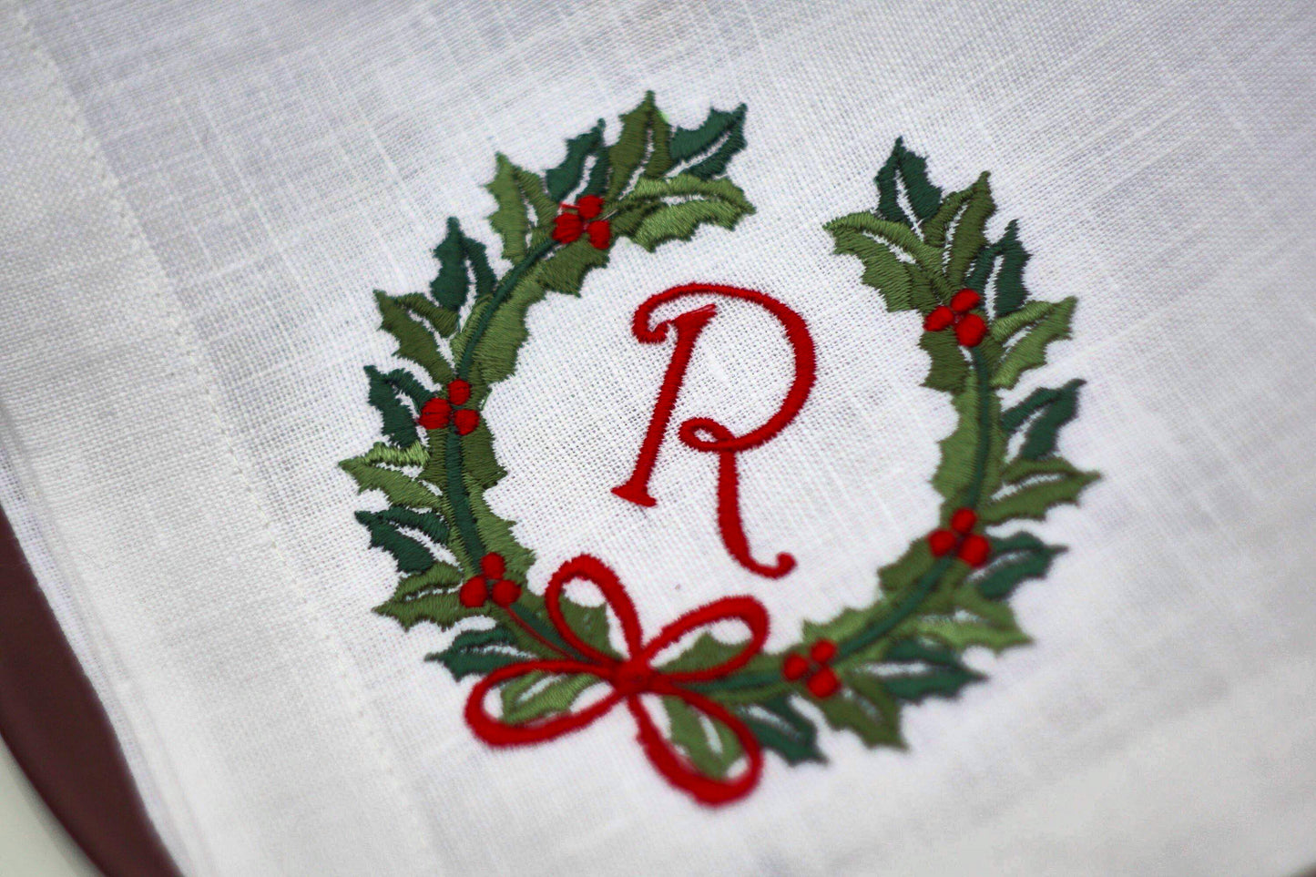 #040 | Christmas Wreath Monogram | Personalized