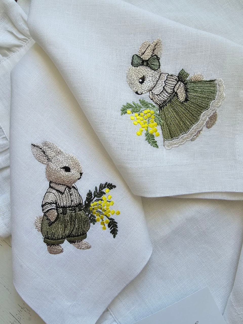 #111 | Vintage Dressed Rabbits in Spring Outfits