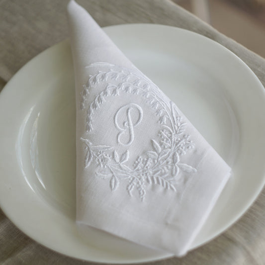 #027 | Lily of the valley | Personalized | Linen napkins