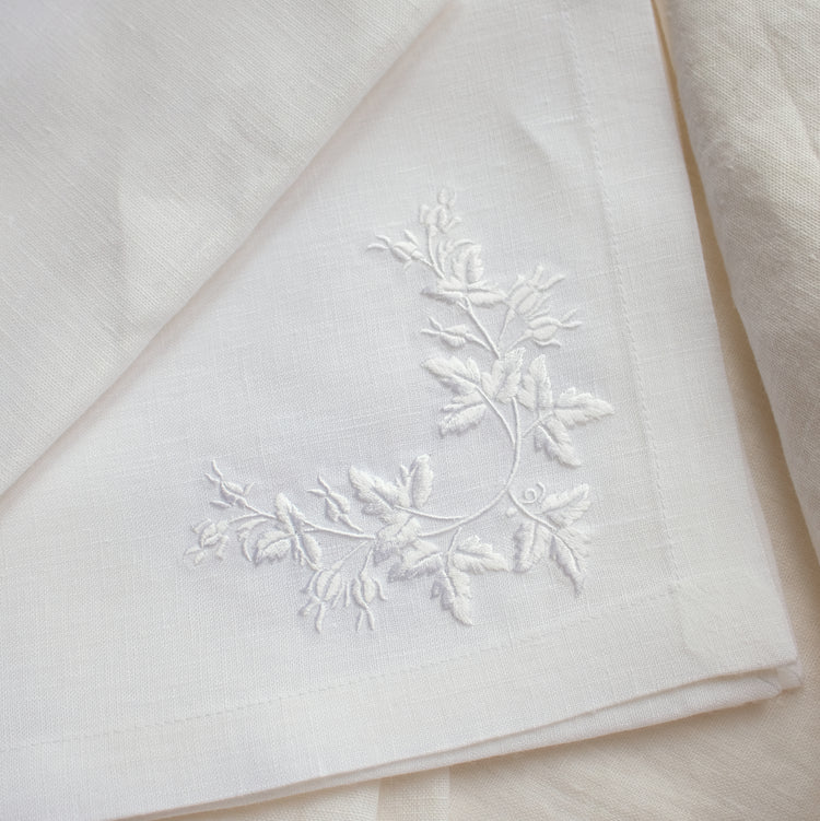 #003 | White Rose | Linen napkins