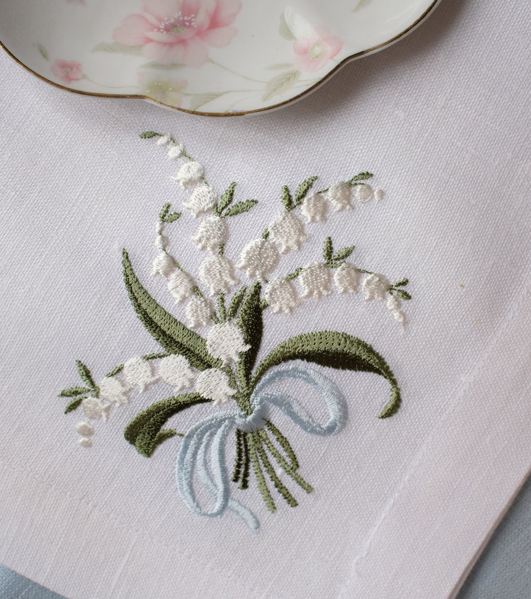 #010 | Lily of the valley | Linen napkins