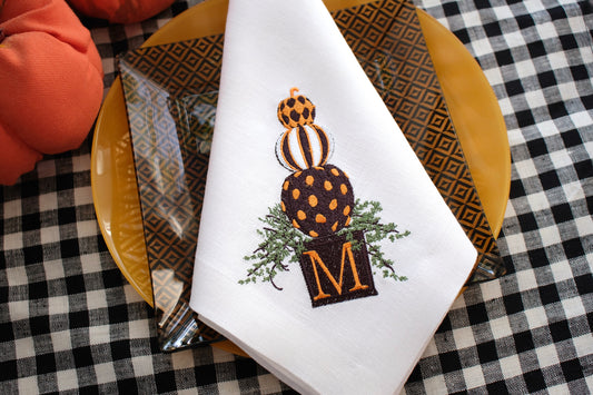 #039 | Royal Pumpkin | Personalized | Linen napkins