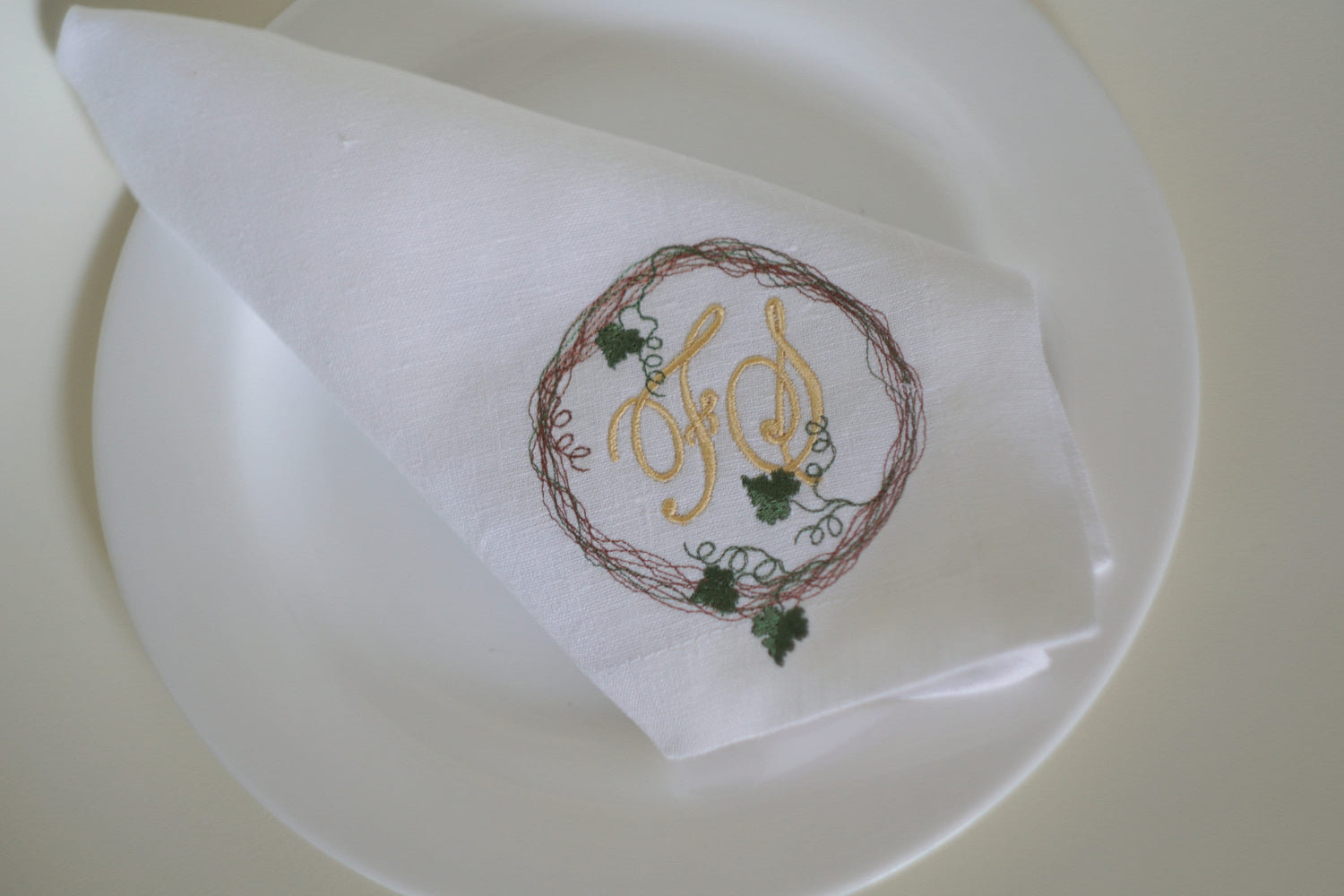 thanksgiving cloth napkins, Embroidered Napkins Floral, linen napkin, table decoration, Dinner Napkins,