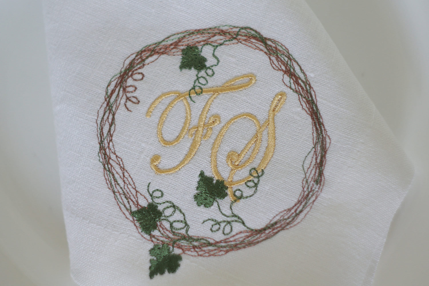 thanksgiving cloth napkins, Embroidered Napkins Floral, linen napkin, table decoration, Dinner Napkins,