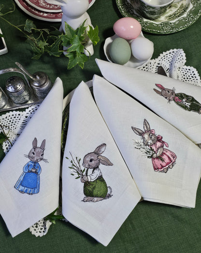 #111 | Vintage Dressed Rabbits in Spring Outfits