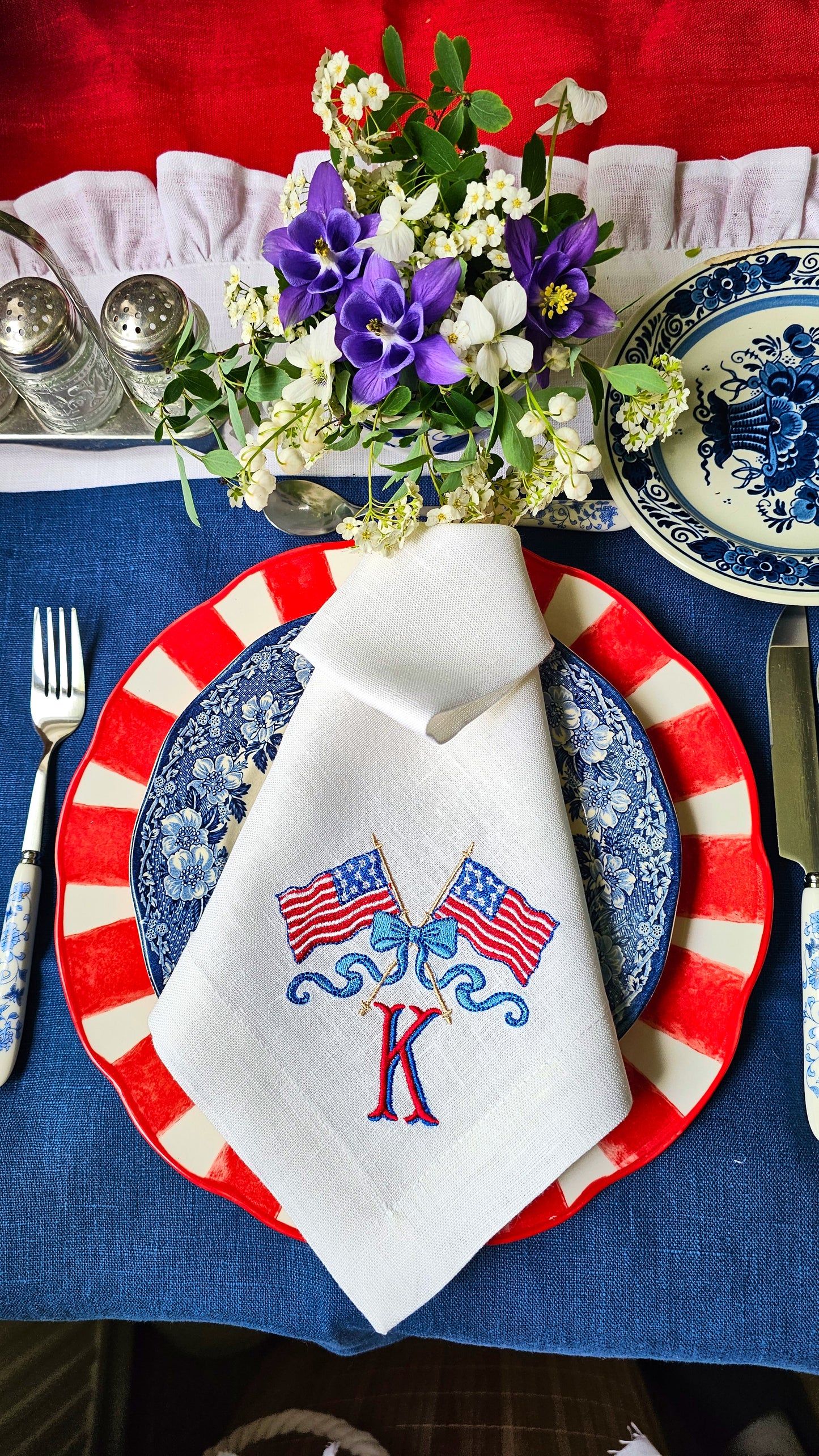 #132 | US Flag Monogram | Personalized