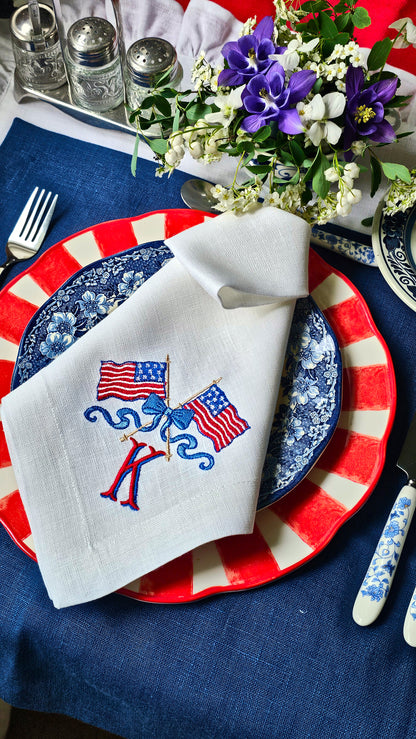 #132 | US Flag Monogram | Personalized
