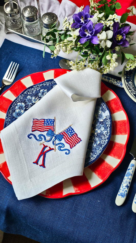 #132 | US Flag Monogram | Personalized