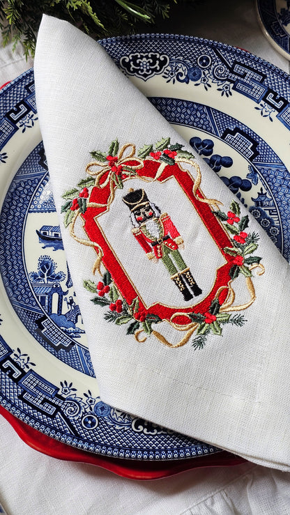 #136 | Classic Nutcracker with Holly Frame