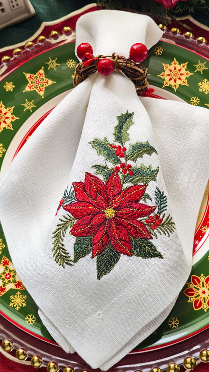 #138 | Classic Poinsettia & Holly