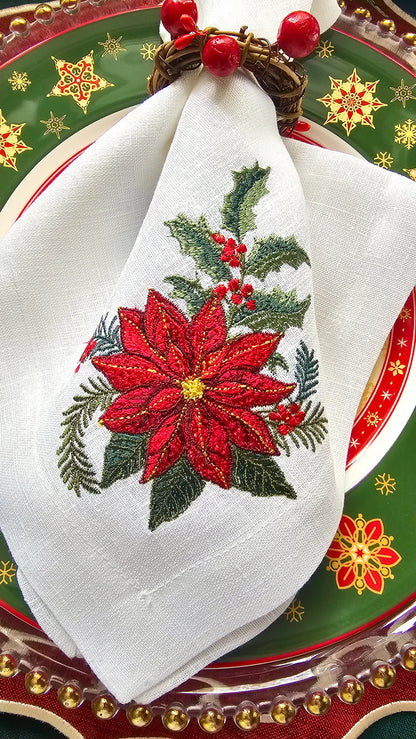 #138 | Classic Poinsettia & Holly