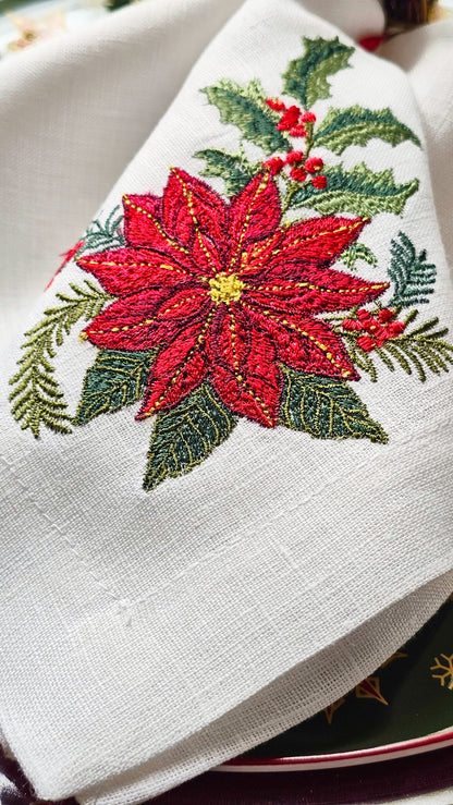 #138 | Classic Poinsettia & Holly