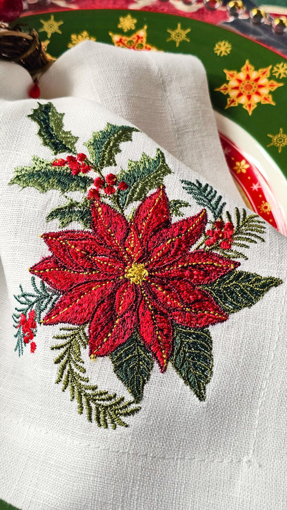 #138 | Classic Poinsettia & Holly