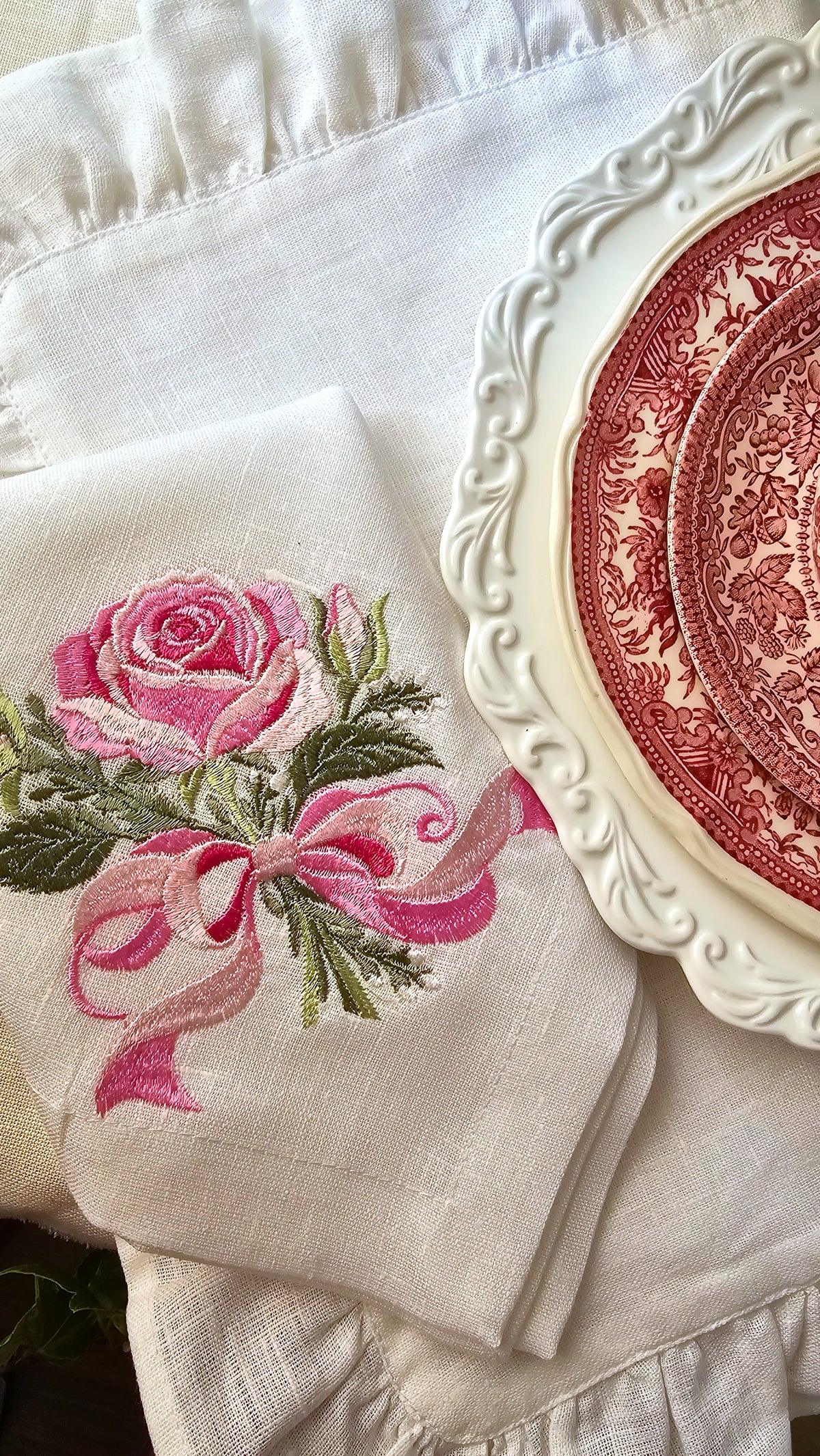 #142 | Blushing Rose & Ribbon