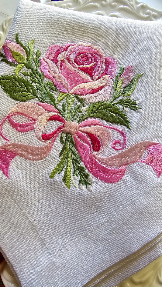 #142 | Blushing Rose & Ribbon