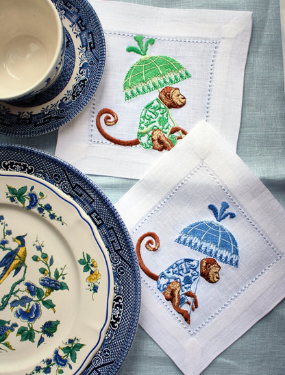#089 | Chinoiserie Monkey with Pagoda Parasol