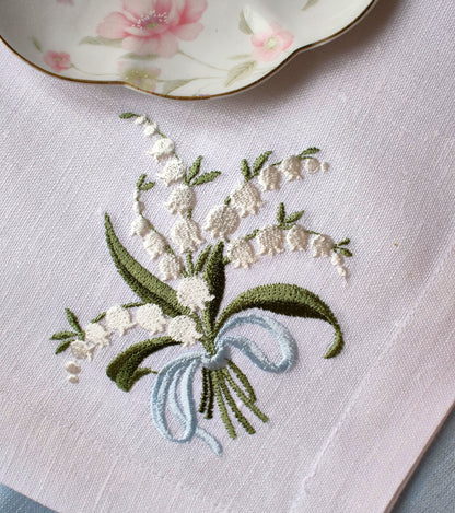 #010 | Lily of the Valley Bouquet with Blue Ribbon
