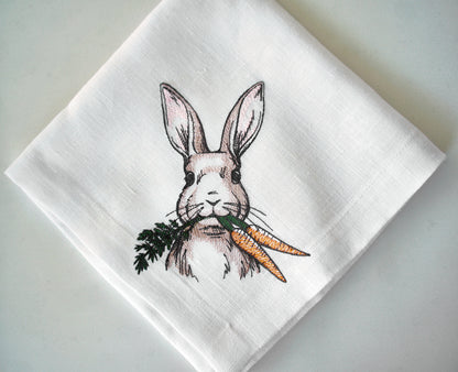#058 | Whimsical Rabbit with Carrot Pair
