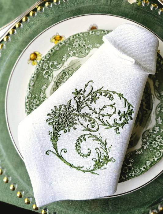 #131 | Victorian Floral Monogram | Personalized