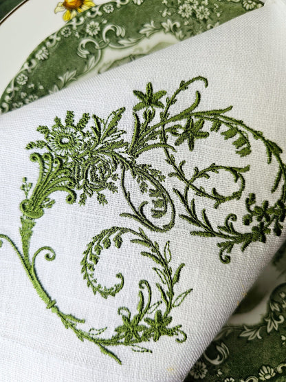 #131 | Victorian Floral Monogram | Personalized