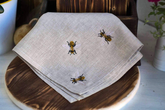 #051 | Scattered Honeybee Embroidery Trio
