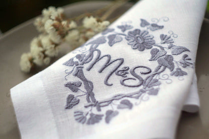 #048 | Heart-Shaped Vine Wreath with Floral Detail | Personalized