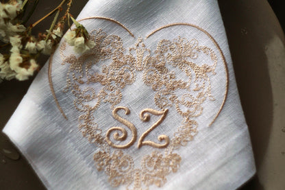 #019 | Ornate Heart Scroll with Monogram | Personalized