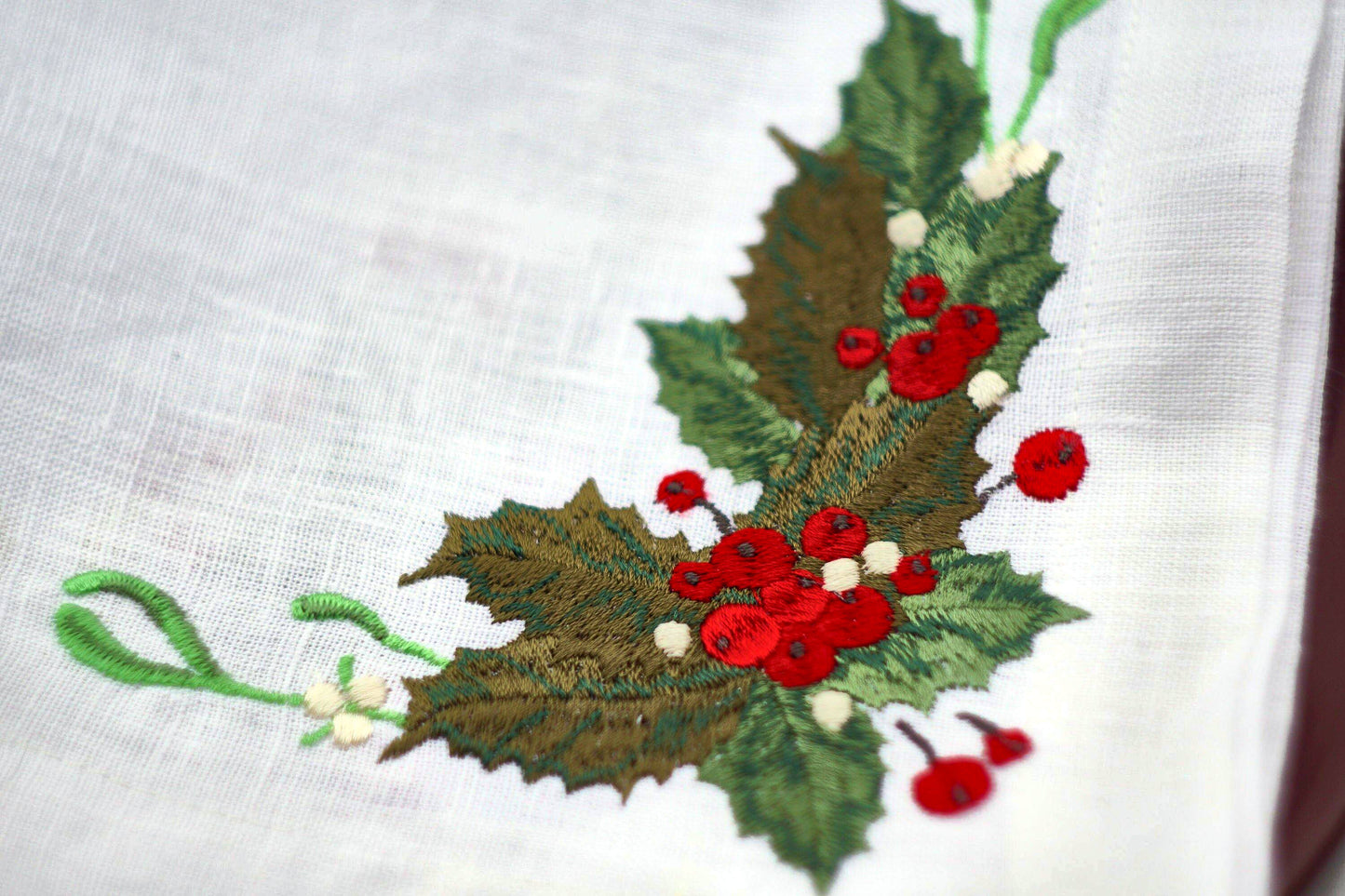 #046 | Classic Holly Cluster with Mistletoe Sprigs