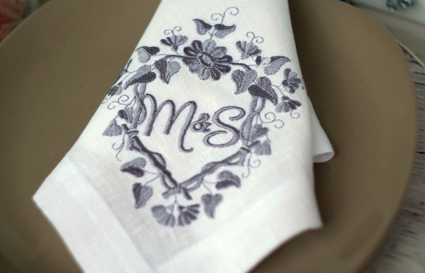 #048 | Heart-Shaped Vine Wreath with Floral Detail | Personalized