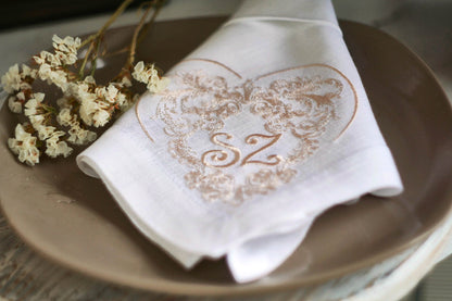 #019 | Ornate Heart Scroll with Monogram | Personalized