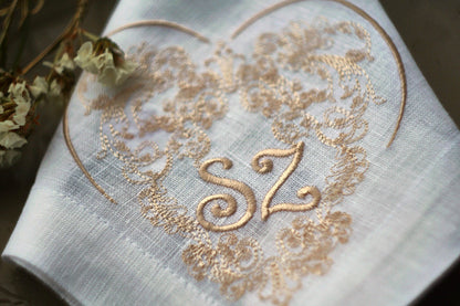 #019 | Ornate Heart Scroll with Monogram | Personalized