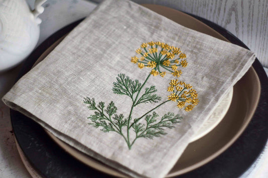 #074 | Golden Dill Botanical Stitchwork