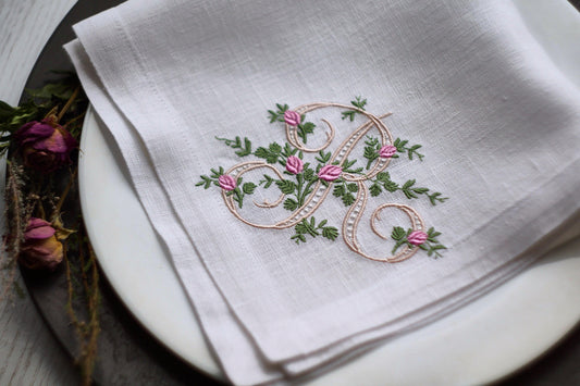 #011 | Rose Vine Monogram | Personalized