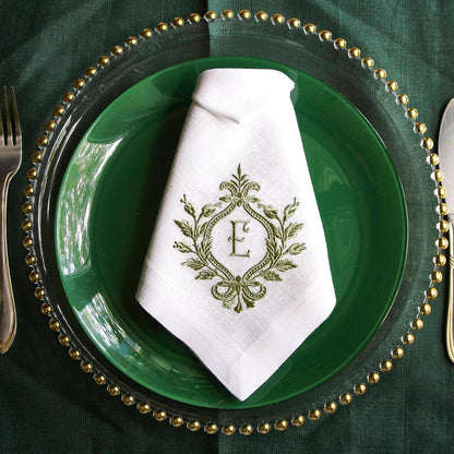 #004 | Laurel Bow Monogram Crest Design | Personalized
