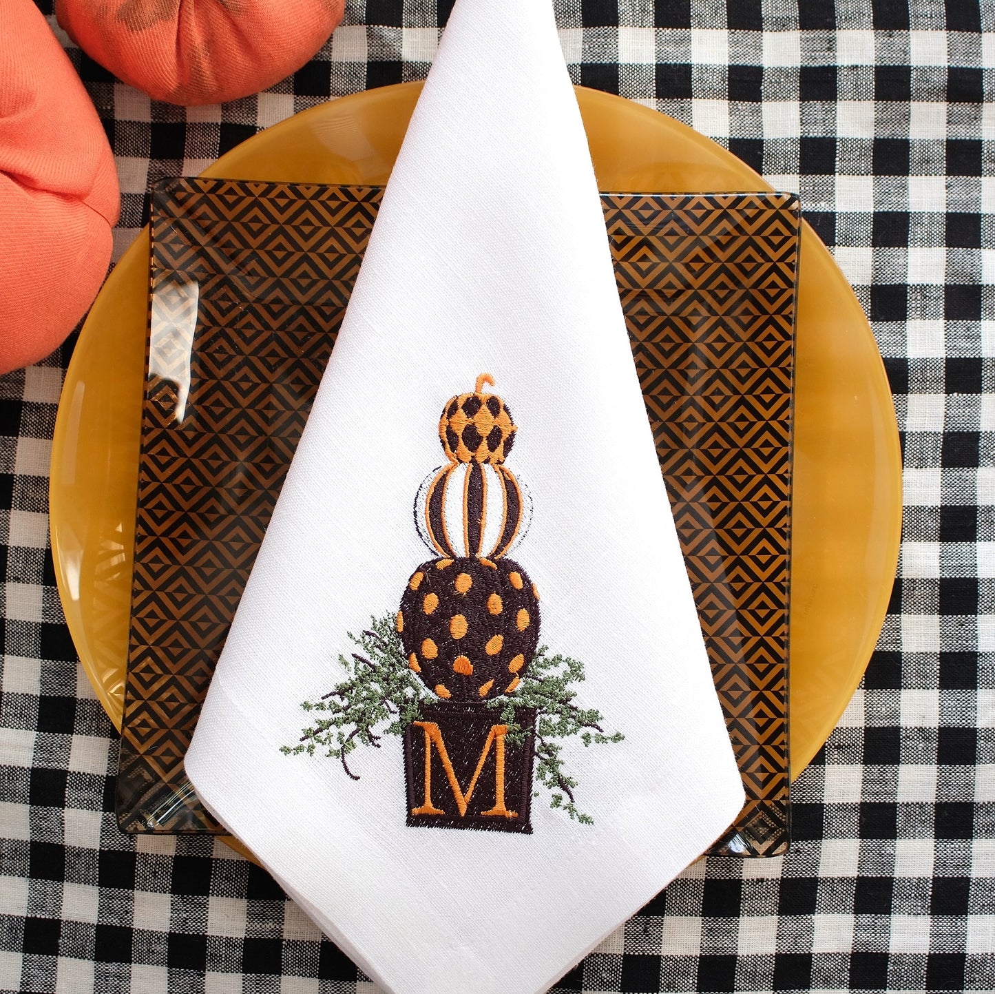 #039 | Stacked Pumpkins Monogram | Personalized